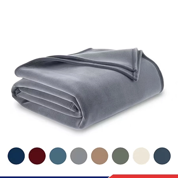 Vellux Blanket, One Size, Gray