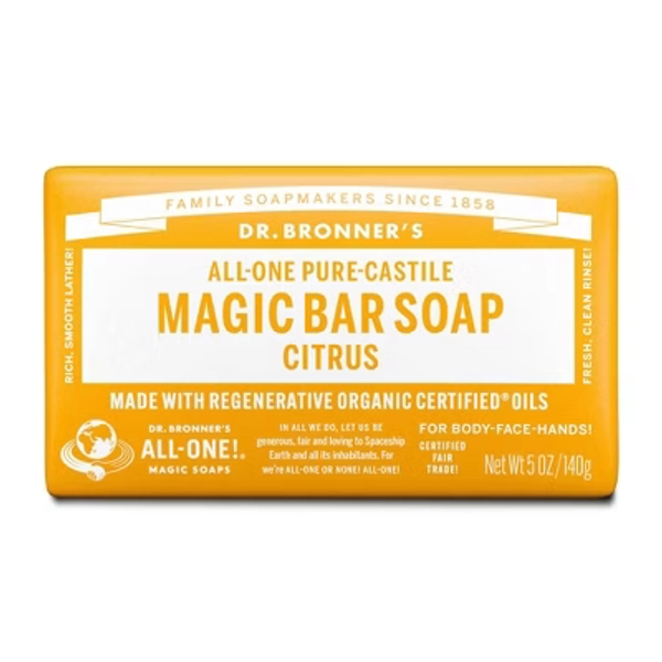 Dr. Bronner's All-One Pure-Castile Magic Bar Soap - Citrus - 5oz