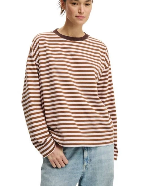 Cotton On Women's Oversized Boxy Long Sleeve Tee