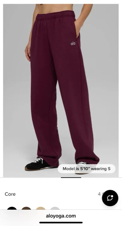 ❤️💗Accolade Straight Leg Sweatpant - Burgundy