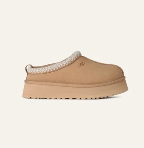 UGG® Women's Tazz II Sheepskin Slippers in Sand, Size 6