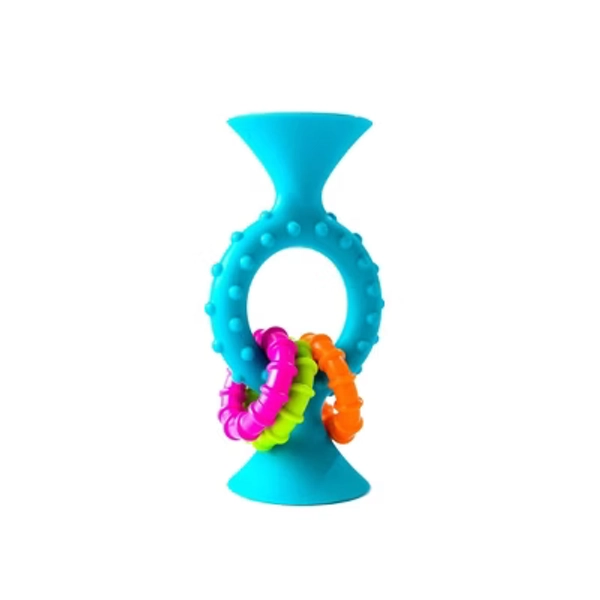 Fat Brain Toys Baby and Toddler Learning Toy PipSquigz Loops - Teal