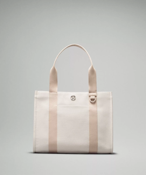 Two-Tone Canvas Tote Bag 10L - Mojave Tan/Light Ivory - ONE SIZE