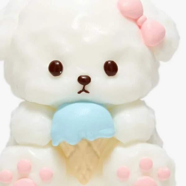 SqueezeSquad Taba Deluxe Dog With Ice Cream Squishy Toy