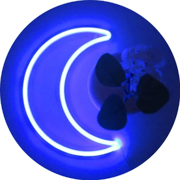 YAOZHOU LED Blue Moon Neon Light