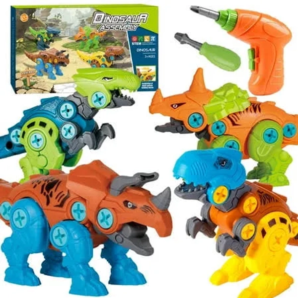 Netnew Take Apart Dinosaur Toys with Electric Drill