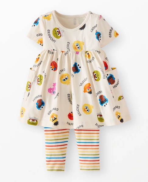 Sesame Street Dress & Leggings Set