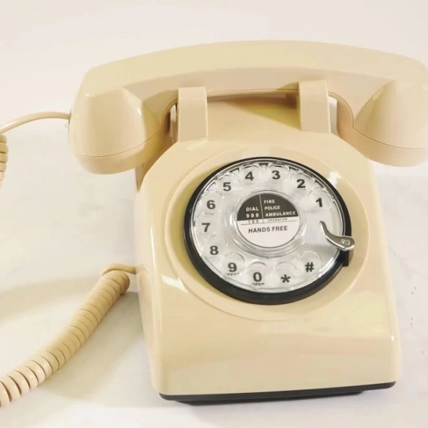 Wholesale Retro Decor White Corded Telephones Guestbook bronze Audio Guestbook Phone Vintage Antique Phone white Color Audio Guestbook Phone Audio