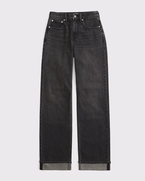 Curve Love High Rise 90s Relaxed Cuffed Hem Jean
