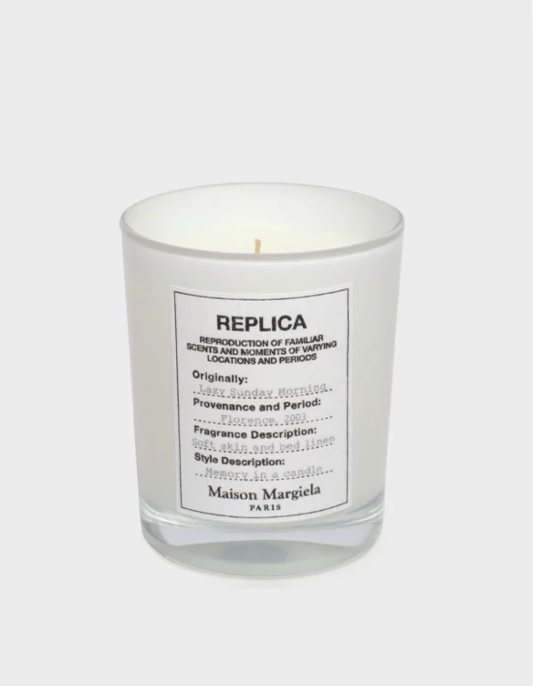 
  Replica Lazy Sunday Morning - Linen Candle | Maison Margiela

