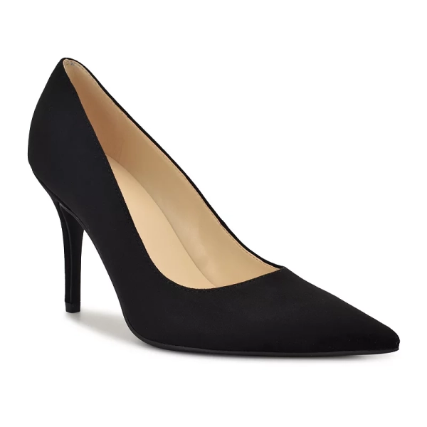 Nine West Gines Women's Pointy Toe Slip-On Dress Pumps, Size: 5, Black