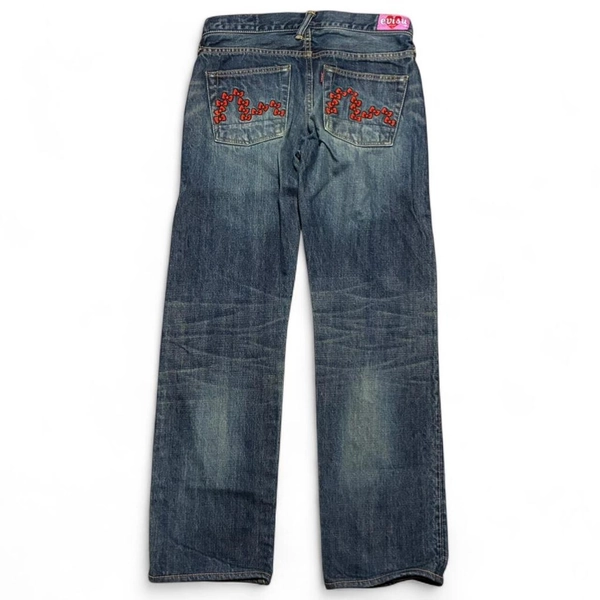 Vintage Hello Kitty Evisu Embroidered Jeans
28in...