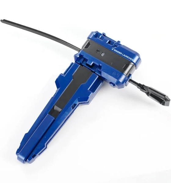 AIBREAY Bey X Winder Launcher with cutting edge X Grip for Easy Control Battling Gyro Accessories(Blue)