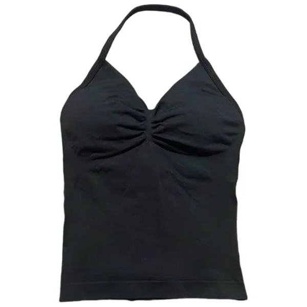 DFYNE Women's Impact Longline Strappy Seamless Yoga Tank Top