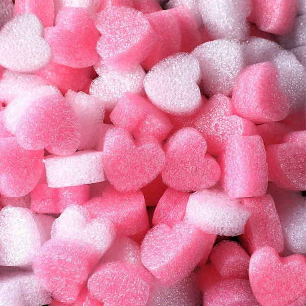 1000pcs of Gift Box Filler, Mini Heart-Shaped Foam Beads for Packaging, Perfect for Decorating Valentine'S Day And Birthday Gifts, in Pink And White