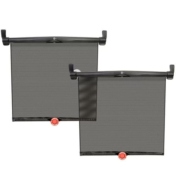 SafeFit® SafeTemp™ Universal Baby Car Sunshades, Crash-Tested, Black, Unisex, 2 Pack