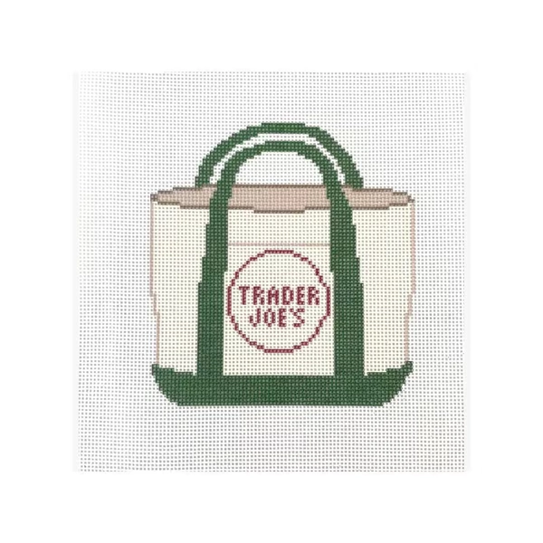 TJs bag - printed needlepoint canvas