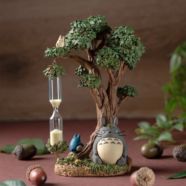 DIORAMA SABLIER CAMPHRIER ET TOTORO MON VOISIN TOTORO