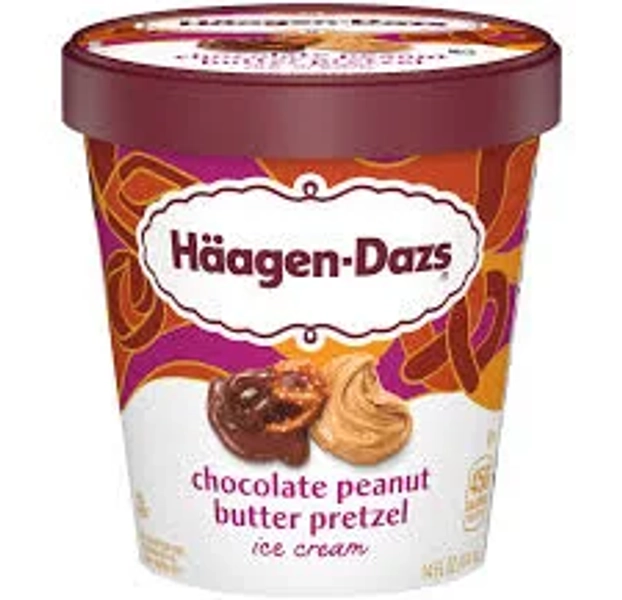 Haagen Dazs Chocolate Peanut Butter Pretzel Ice Cream