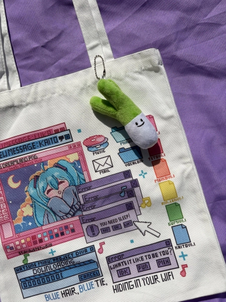 Sleepy Miku Tote Bag