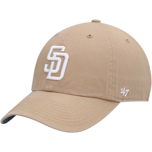San Diego Padres '47 Chambray Ballpark Clean Up Adjustable Hat - Khaki