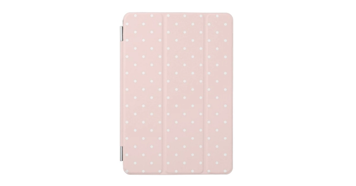 Pattern with white polka dots 2 iPad mini cover | Zazzle