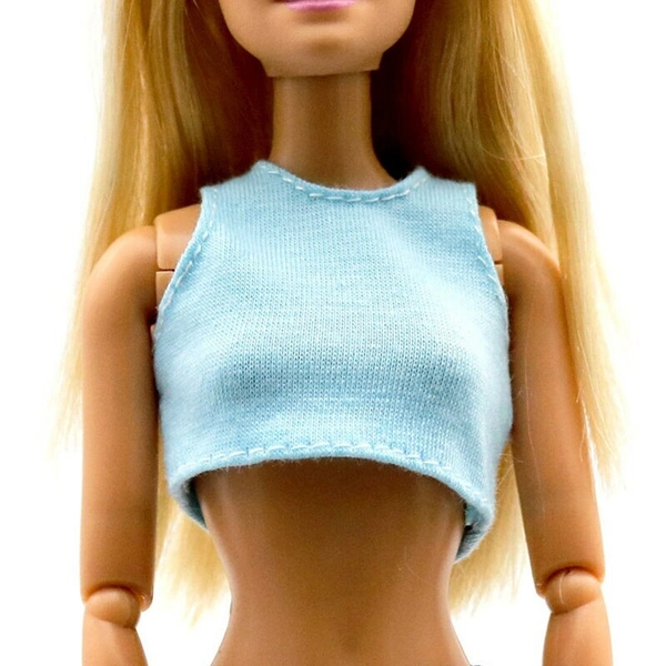 Sleeveless Shirts Vest Short Tank Crop Tops For 11.5" Doll Clothes 1/6 Outfits