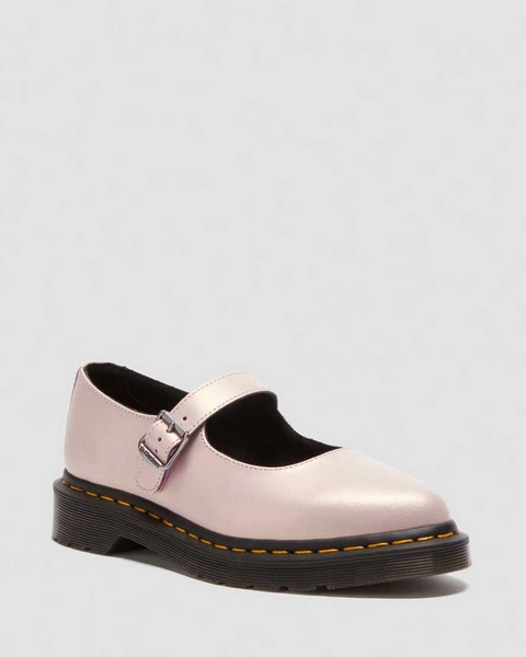 DR MARTENS Elphie II iridescent leather mary jane shoes