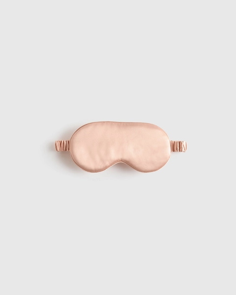 Mulberry Silk Beauty Sleep Mask in Champagne