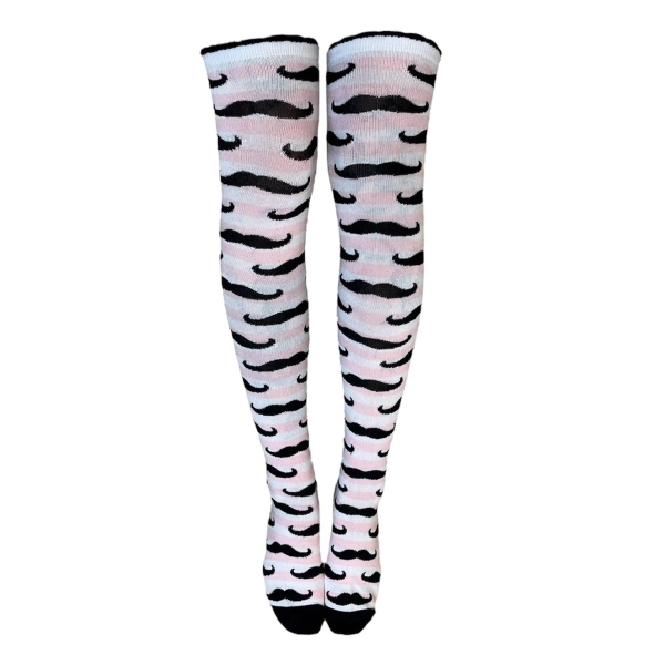 mustache socks