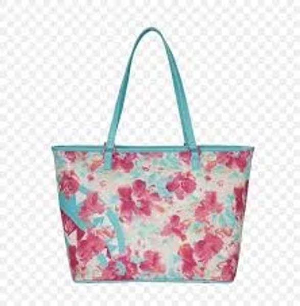 Sprayground Miami Floral Fresh Tote Bag New Teal Shoulder Bag