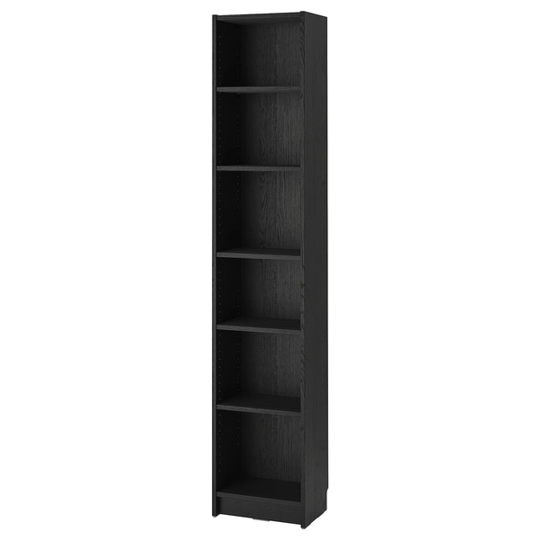 BILLY bookcase, black oak effect, 153/4x11x791/2"  - IKEA