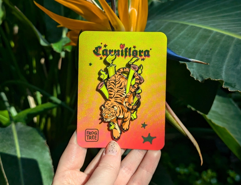 Sarracenia Tiger - Carniflora Deluxe 3" Hard Enamel Pin