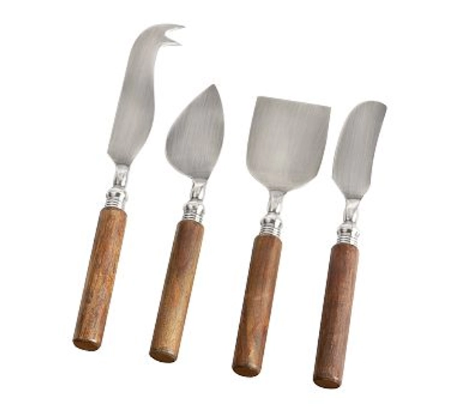 Chateau Wood Handled Cheese Knives - Set of 4