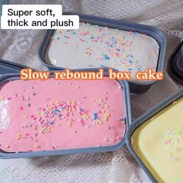 1pc Realistic Cake Box Squishy Toy, Suitable For Daily Office, Study Or Gift, Applicable For Birthday, Halloween, Christmas, Holiday Party Pranks, Office And Student Stress Relief And Entertainment. - Size Strawberry Box Cake
