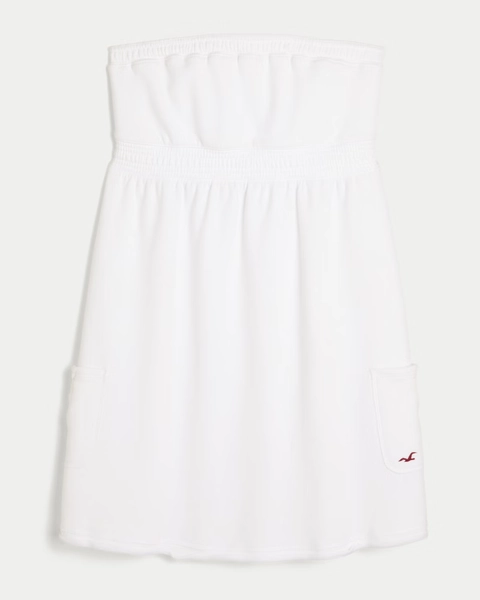 Strapless Terry Mini Dress