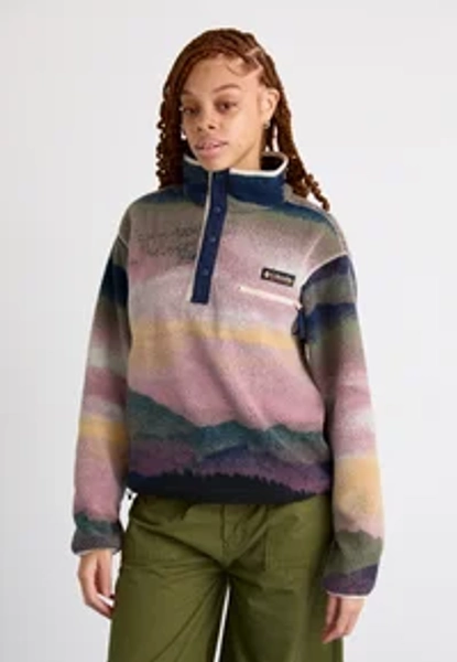 HELVETIA™ II PRINTED CROPPED HALF SNAP - Fleece jumper - collegiate navy dolomites