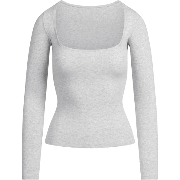 SKIMS Women's Cotton Jersey Long Sleeve T-Shirt