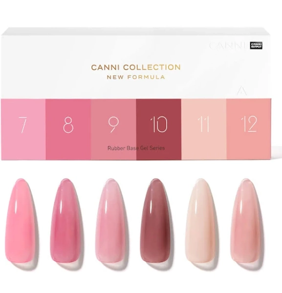 9ml Colorful Rubber Base Gel 6 Colors Set