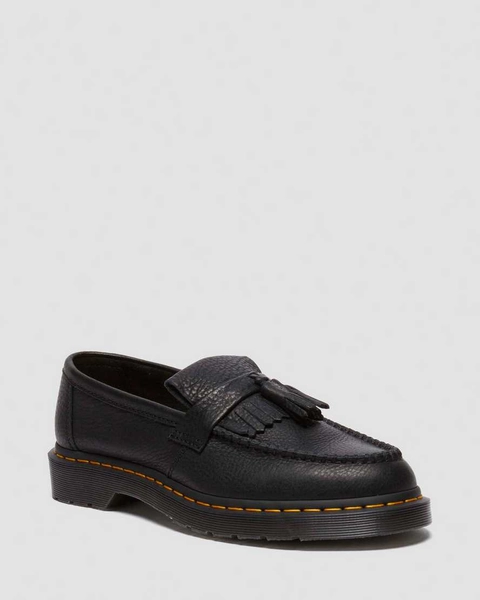 DR MARTENS Adrian Yellow Stitch Ambassador Leather Loafers