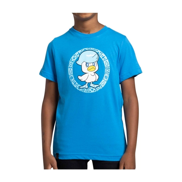 Quaxly Cobalt Crew Neck T-Shirt - Youth