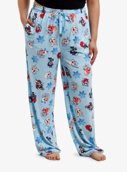 Hazbin Hotel Season 2 Chibi Holiday Pajama Pants Plus Size
