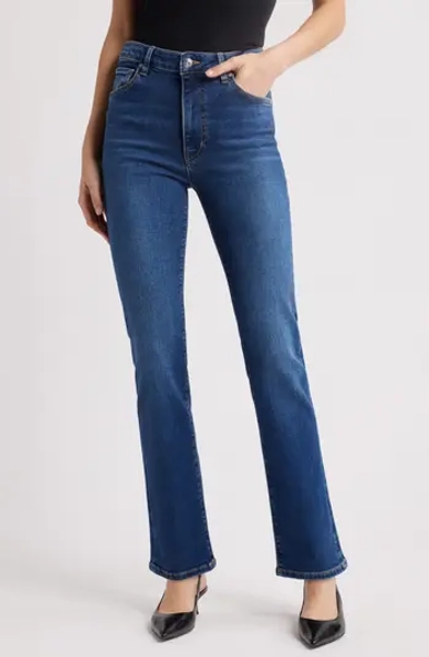 The Pencil High Waist Slim Straight Leg Jeans