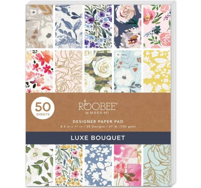 Roobee by Mara Mi Multicolor Luxurious Floral Scrapbook Paper Pad