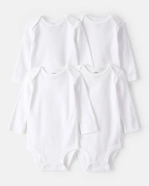 Carter's Baby 4-Pack Long-Sleeve Bodysuits