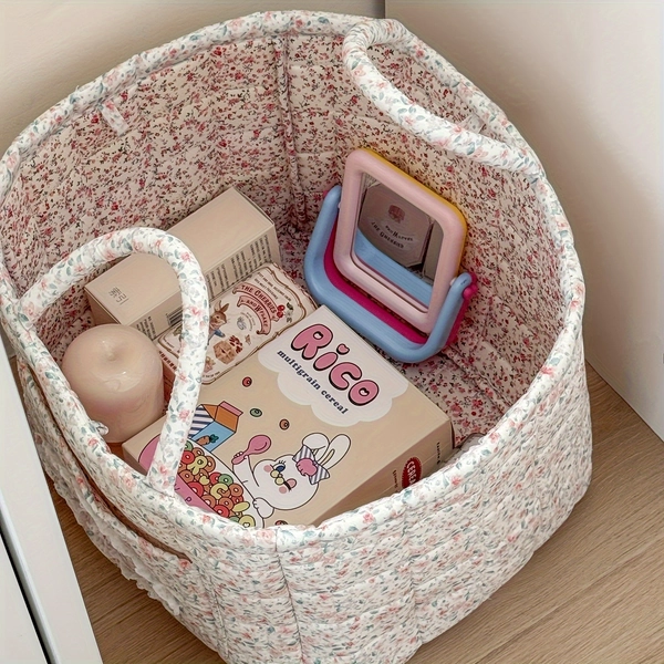 Korean Style Country Style Storage Basket, Travel Storage Basket 4 Colors Available