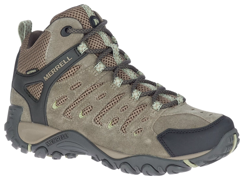 Merrell Crossland 2 Mid Waterproof Hiking Boots for Ladies - Brindle/Tea - 6M