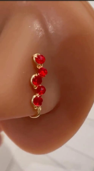 Bead Wrapped Nose Cuff | No Piercing Needed