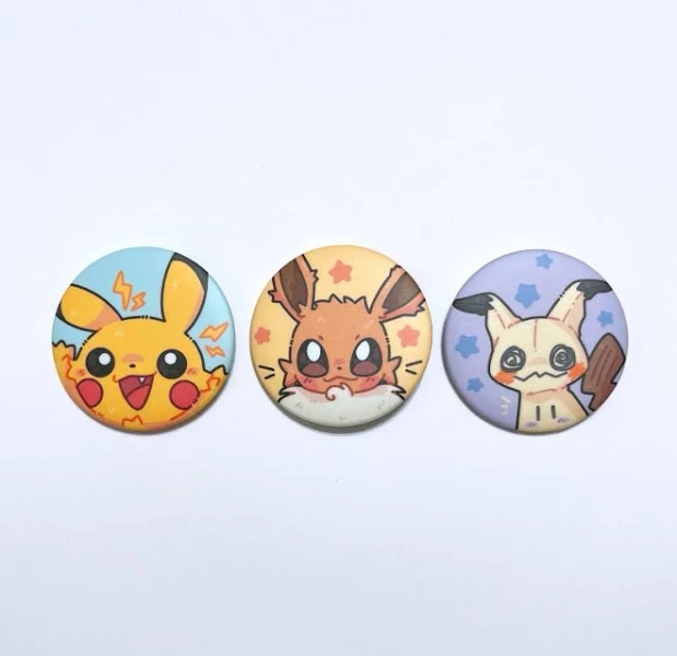 Poké Button Pins
