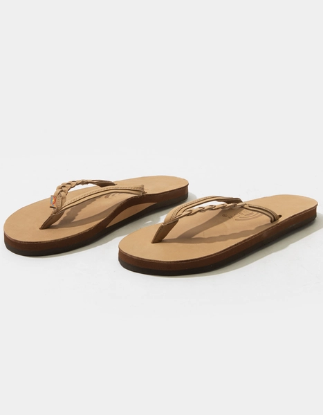 RAINBOW Flirty Braidy Womens Flip Flops - SAND - S (5.5-6.5)